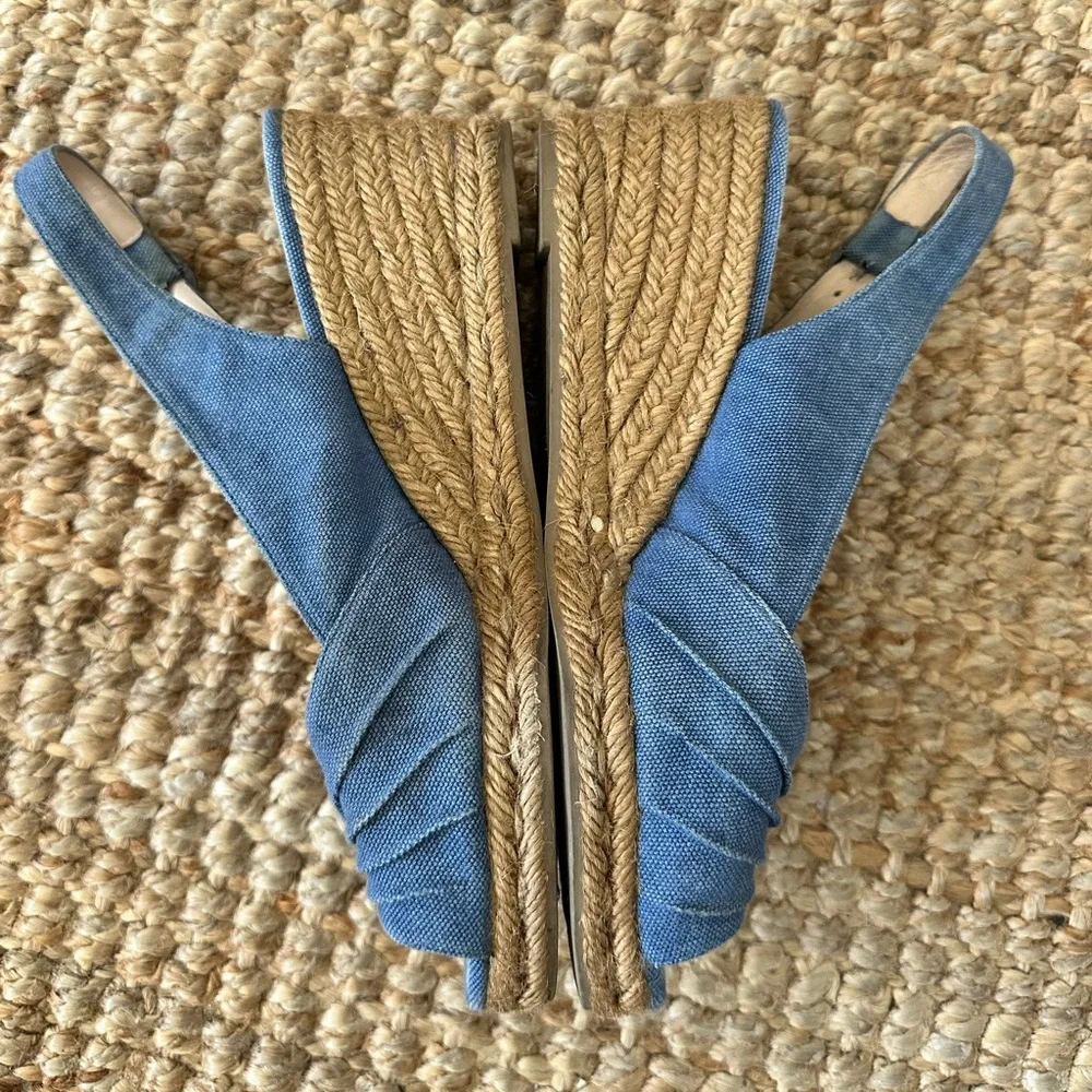 CASTANIERE DENIM WEDGE SANDAL SIZE 39